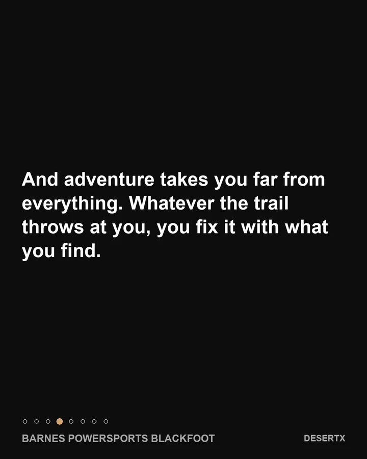 Built for real off-road life, slide 4 of 8