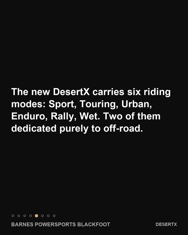 Six riding modes, including Rally, slide 5 of 8