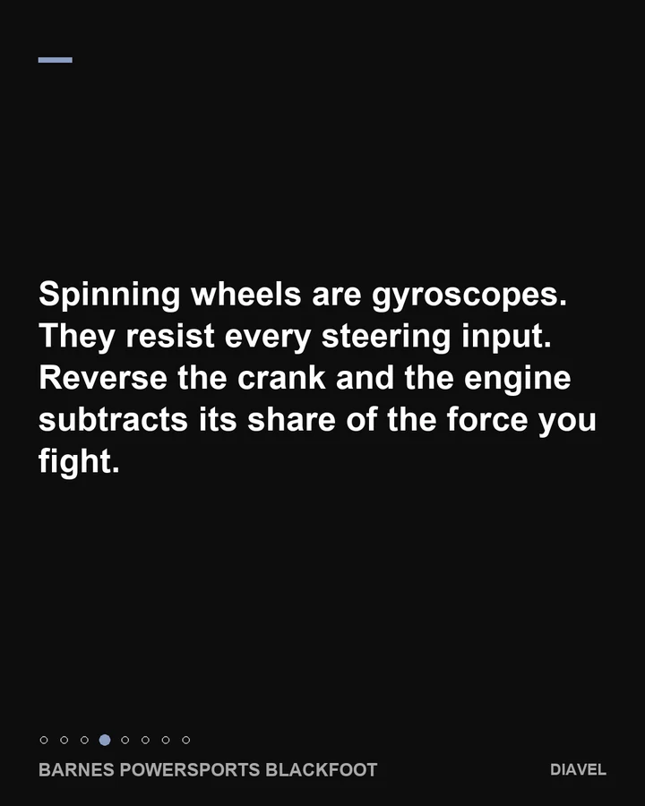 The crank that spins backwards, slide 4 of 8