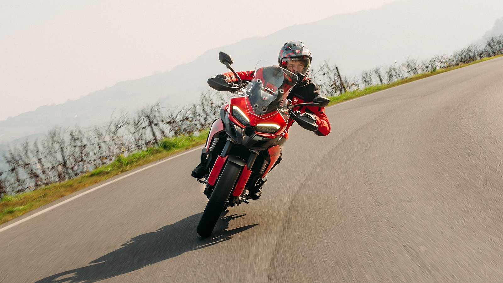 Ducati Multistrada V2 on a mountain road