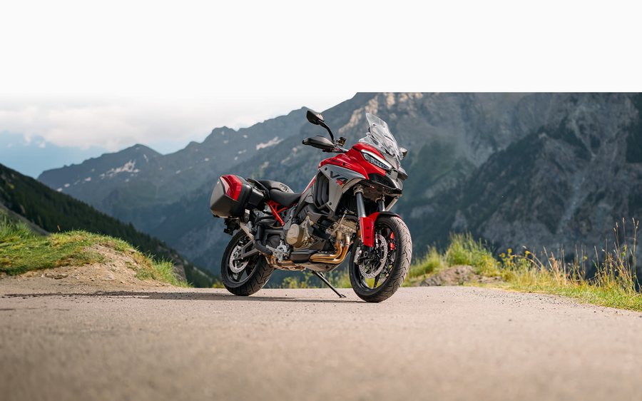 Ducati Multistrada V4 on an alpine road