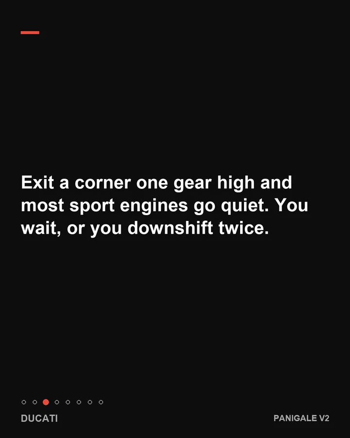 The new 890 cc V2 engine, slide 3 of 8