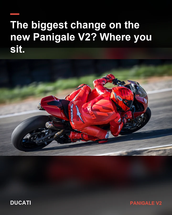 A new riding position, slide 1 of 8