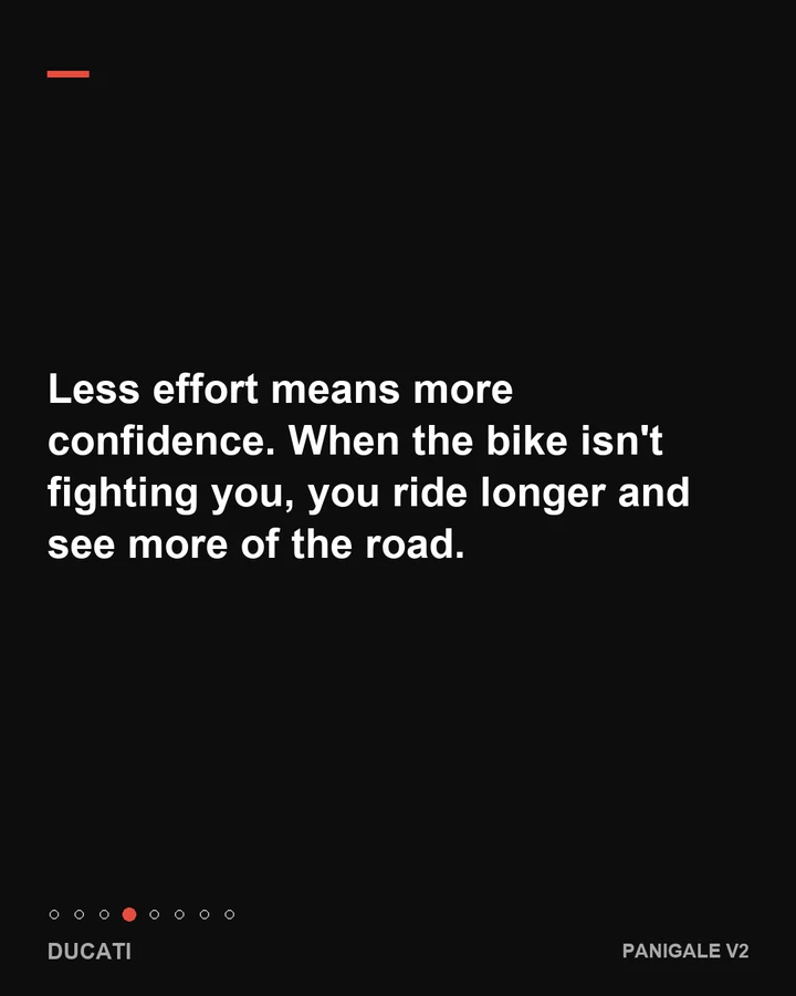 A new riding position, slide 4 of 8
