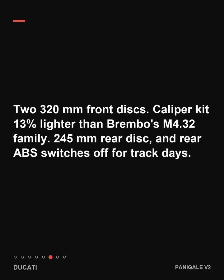 Brembo M50 brakes, cornering ABS, slide 6 of 8