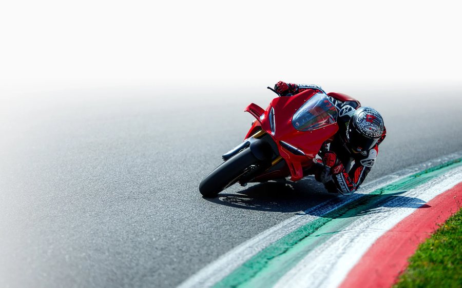 Ducati Panigale V4 on track